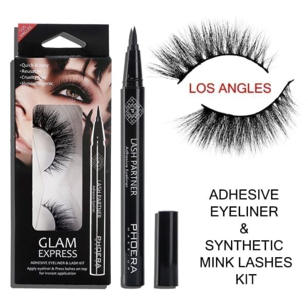 Kit de Cils en Vison Synthétique 9D et Eye-liner adhésif – Image 6