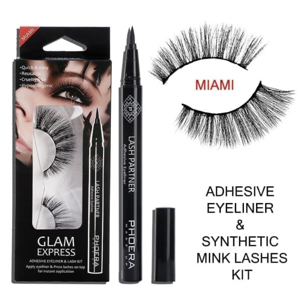 Kit de Cils en Vison Synthétique 9D et Eye-liner adhésif – Image 5