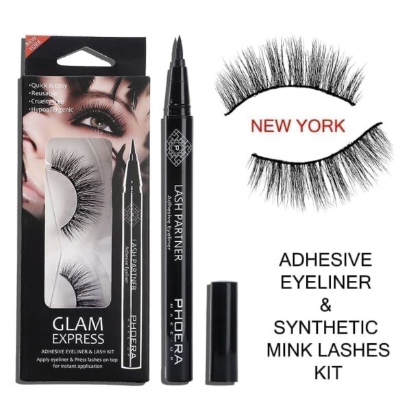 Kit de Cils en Vison Synthétique 9D et Eye-liner adhésif – Image 4
