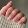 ongles 24 Pièces de faux ongles mi-longs en forme de goutte d'eau de style européen 11 juillet 2024 Kotazando