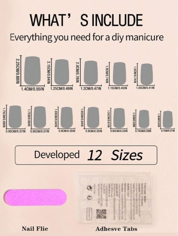 Faux ongles pour femmes et filles 24 pièces – Image 4