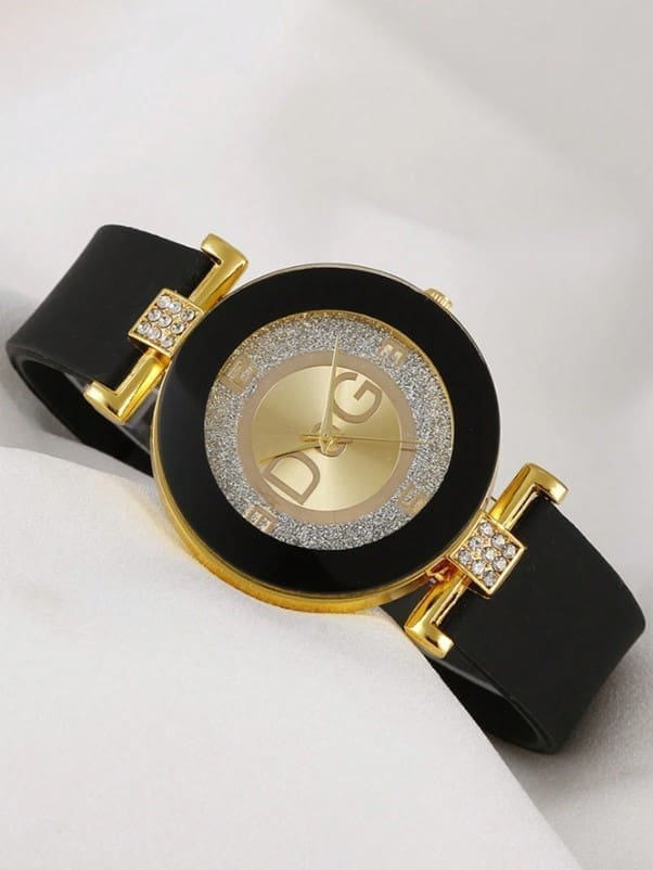1 Montre-bracelet à Quartz pour femme avec Bracelet en Silicone 4 1 Montre-bracelet à Quartz pour femme avec Bracelet en Silicone – Image 3