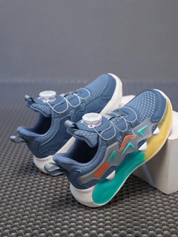 Baskets de course printemps-automne pour enfants avec boucle rotative – Image 4