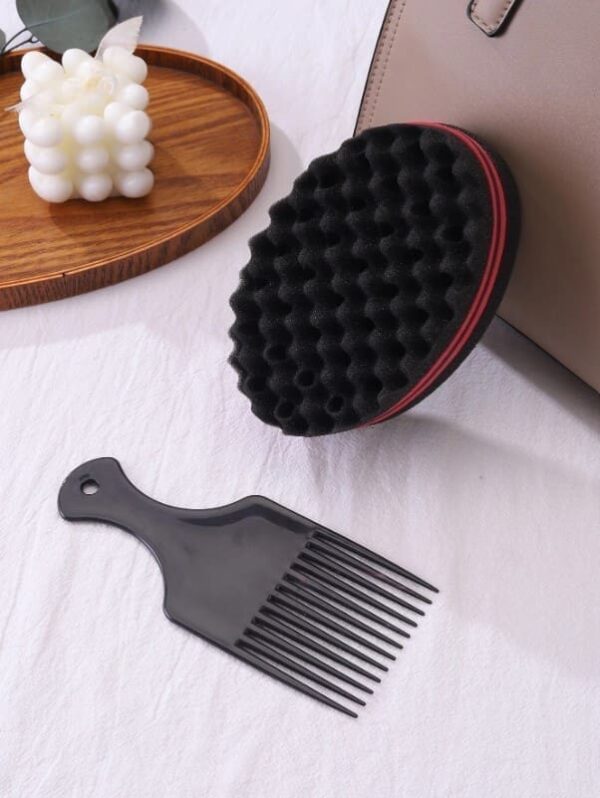 Éponge de verrouillage pour boucles afro torsadées, outil de soin des cheveux ondulés – Image 6