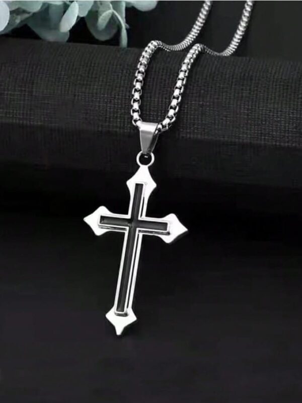 Collier Pendentif en acier inoxydable, chaîne à capuche unisexe, accessoire quotidien polyvalent – Image 7