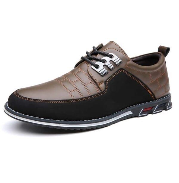 Chaussures de broderie à carreaux décontractées pour hommes – Image 3