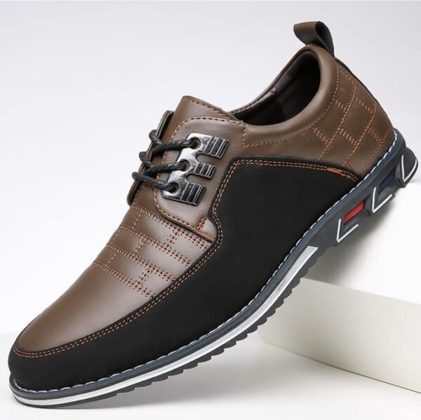Chaussures de broderie à carreaux décontractées pour hommes – Image 6