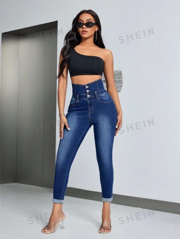 Jean Jean skinny avec braguette boutonnée pour femme 14 mars 2024 Kotazando