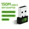 Adaptateur WiFi USB sans fil monobande 2.4GHz