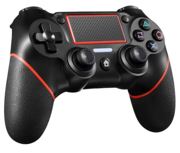Manette sans fil pour PS, couleur rouge, avec moteur de mouvement et fonction audio