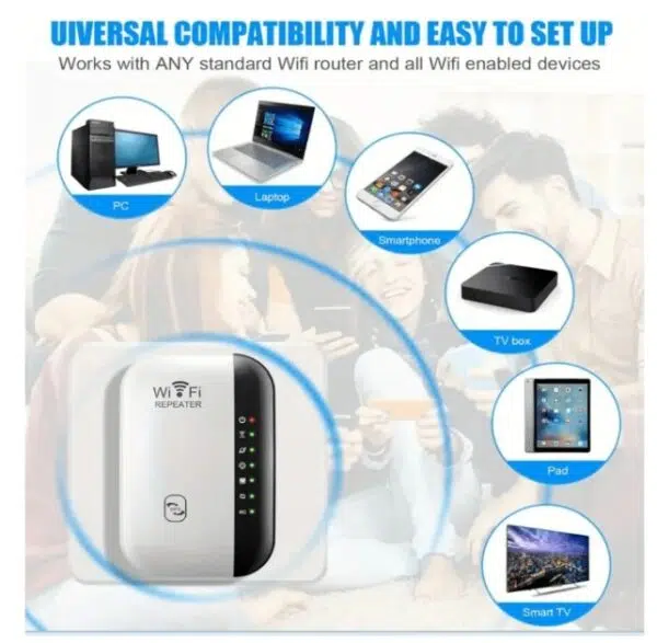 Amplificateur de signal WiFi 300 Mbps, étend la portée du réseau sans fil – Image 3