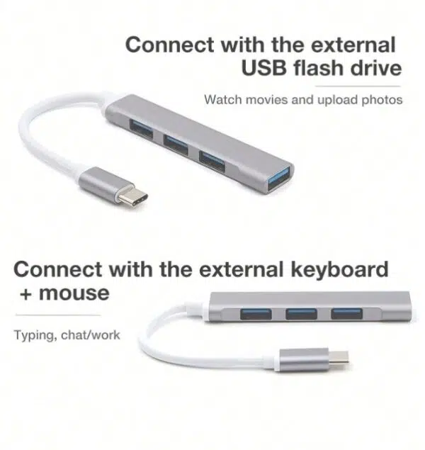 Station d'accueil USB 3.0/2.0 de Type C à 4 ports – Image 3