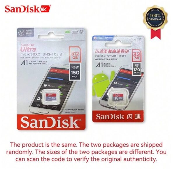 Carte Micro SD SanDisk Ultra 512 Go 256 Go 128 Go 64 Go 32 Go – Image 6