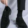 Chaussures habillées pour hommes Chaussures habillées pour hommes chaussures richelieu à lacets en cuir noir mat 24 novembre 2024 Kotazando