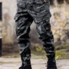 Pantalon cargo à poche à rabat Pantalon cargo imprimé lettre pour hommes septembre 7, 2024 Kotazando