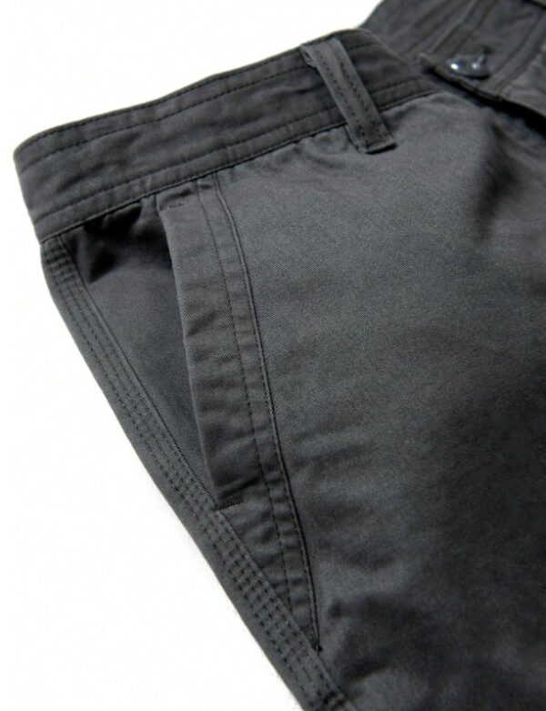 Pantalon cargo latéral avec poche à rabat pour hommes sans ceinture - Image 6