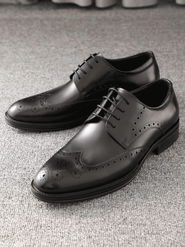 Chaussures en cuir véritable d'affaires formelles pour hommes – Image 4