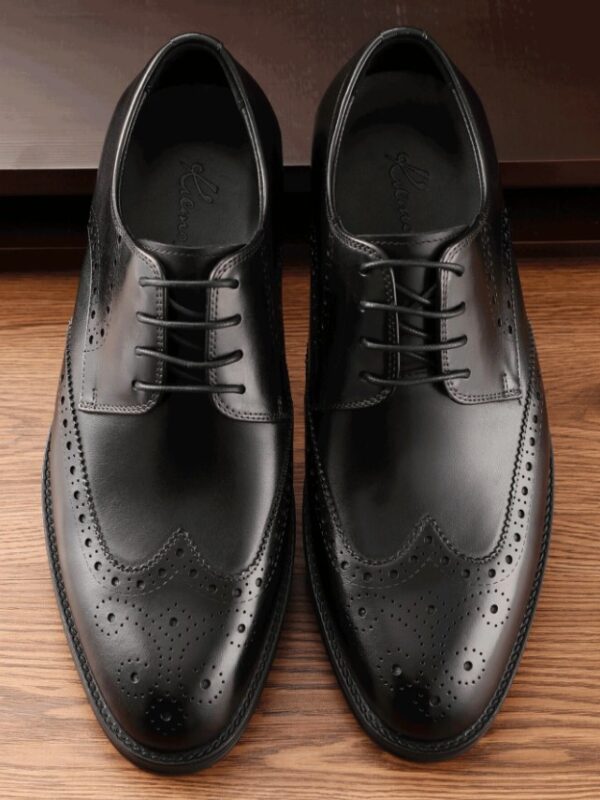 Chaussures en cuir véritable d'affaires formelles pour hommes – Image 5