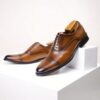 Chaussures habillées en cuir à bout carré Nouvelles chaussures en cuir véritable Oxford pour homme juillet 11, 2024 Kotazando