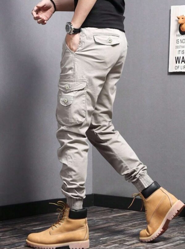 Pantalon cargo avec poche à rabat pour hommes – Image 8