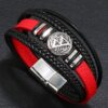 Bracelet en cuir Bracelet Rouge et noir Hip-Hop Street Style Punk Viking juillet 11, 2024 Kotazando