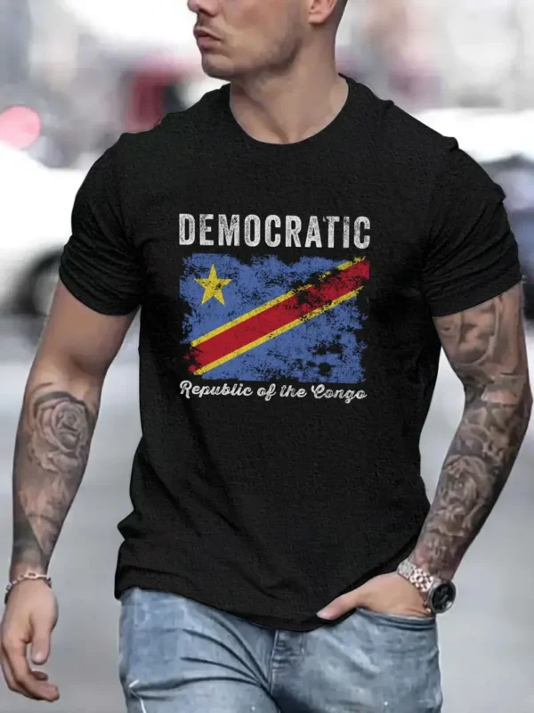 T-shirt à manches courtes pour homme avec imprimé République du Congo T-shirt à manches courtes pour homme avec imprimé République du Congo juillet 29, 2024 Kotazando