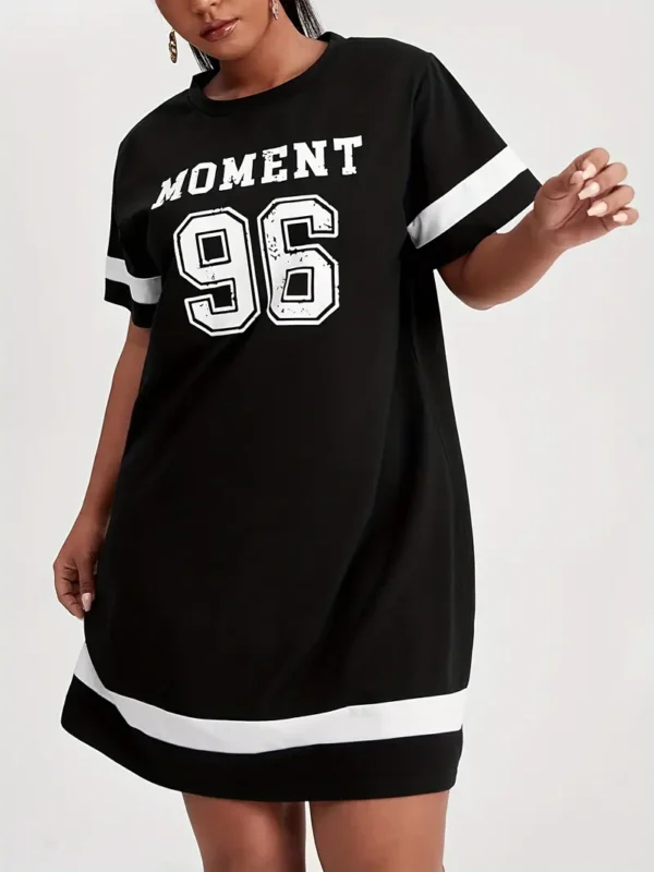 Robe t-shirt imprimée MOMENT grande taille