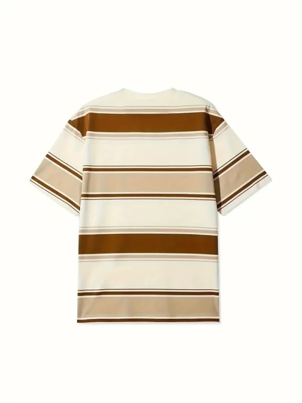 T-shirt à manches courtes pour homme avec motif à rayures – Image 3