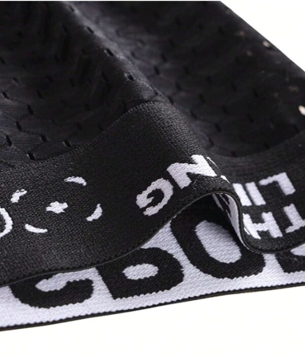 Boxer 3 pièces avec bande de lettres pour hommes – Image 4