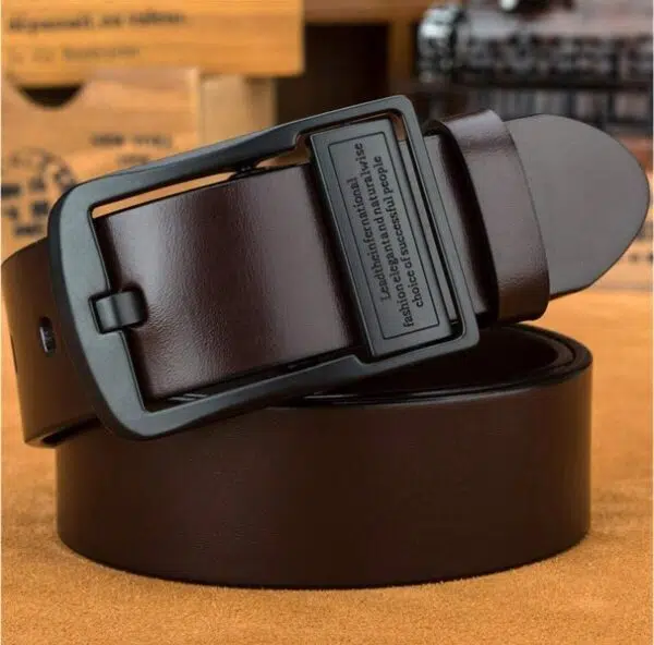 Ceinture entière taillée dans du cuir de vache véritable – Image 4