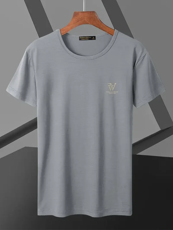 T-shirt d'été confortable en tricot pour homme – Image 4
