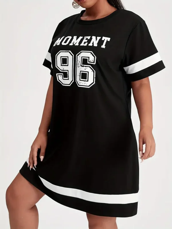 Robe t-shirt imprimée MOMENT grande taille - Image 4