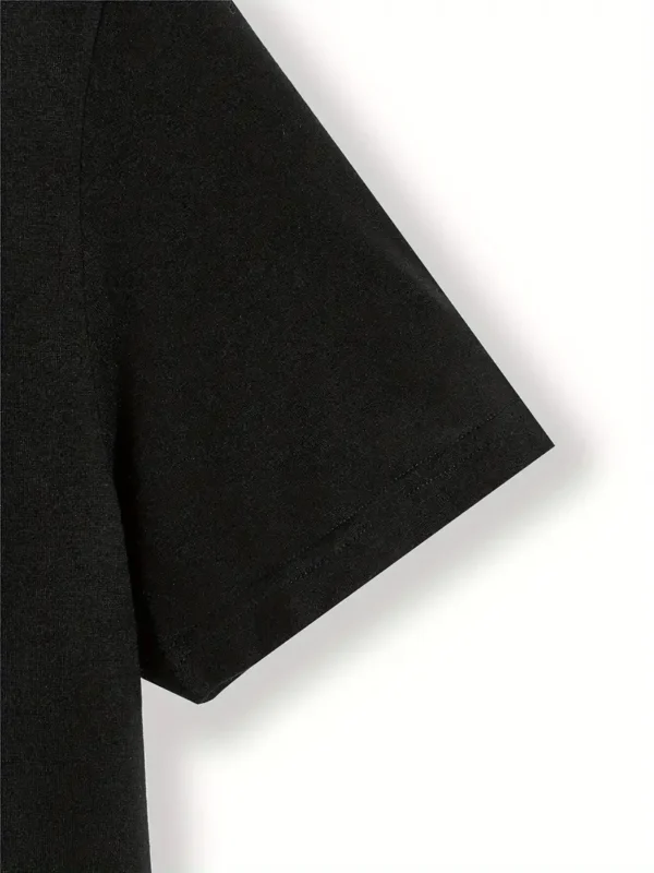 T-shirt à manches courtes et col ras du cou pour homme avec imprimé de lettres manuscrites (Copie) – Image 5