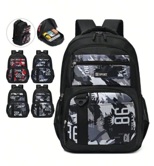 Sac à dos de base classique adapté aux sacs d'école – Image 3