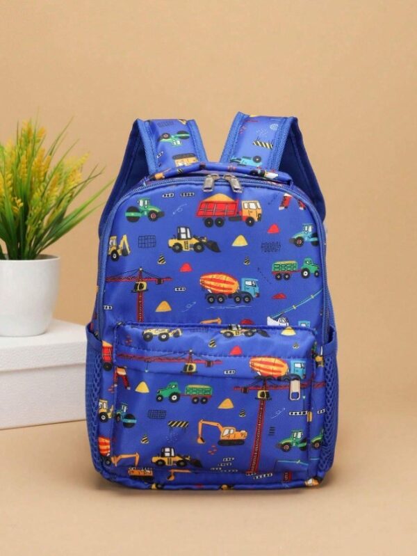 Sac à dos à motif de voiture de dessin animé pour enfants – Image 4