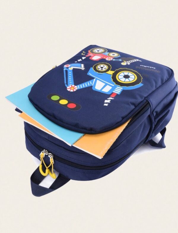 Nouveau sac à dos imprimé de dessin animé de mode avec mini sac – Image 5