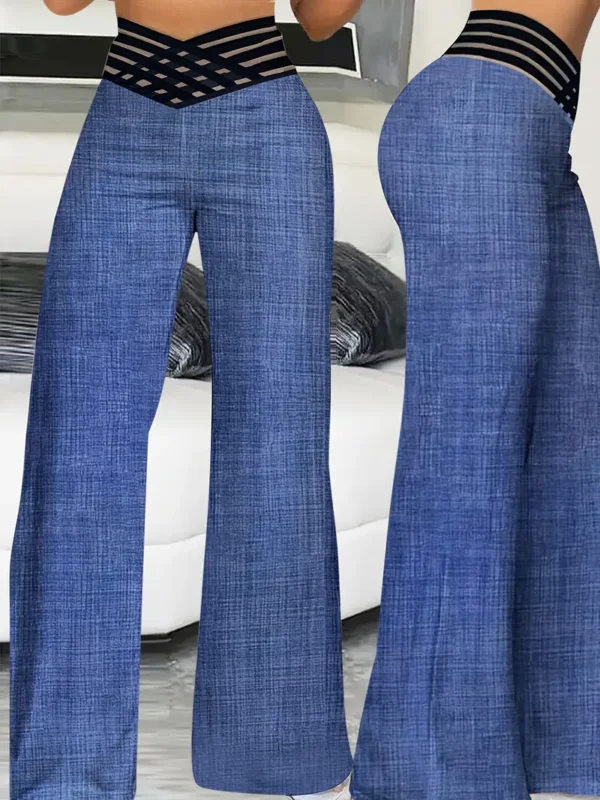 Pantalon large taille haute, pantalon ample décontracté pour le printemps et l'été, vêtements pour femmes