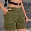 Short à poches inclinées de couleur unie Short à poches inclinées de couleur unie, short taille haute décontracté pour le printemps et l'été, vêtements pour femmes août 11, 2024 Kotazando