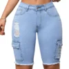 Short bermuda en jean extensible à taille haute pour femme Short bermuda en jean extensible à taille haute pour femme, ourlet déchiré tendance, short en jean longueur genou streetwear août 11, 2024 Kotazando