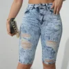 Short en jean déchiré longueur genou pour femme grande taille Short en jean Bermuda bleu délavé déchiré au genou, jorts très extensibles août 12, 2024 Kotazando