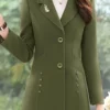 Trench-coat croisé ceinturé Manteau tunique à revers boutonné sur le devant, élégant manteau long à manches longues à col cranté pour l'automne et l'hiver, vêtements pour femmes août 12, 2024 Kotazando