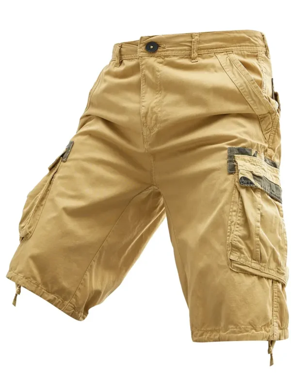 Short cargo ample en coton pour homme Short cargo ample en coton pour homme, coupe décontractée, avec poches latérales, pour les loisirs en plein air et le travail en été 15 août 2024 Kotazando