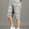 Short cargo chic Short cargo ample à taille élastique avec poches latérales pour homme, motif camouflage décontracté, pour les loisirs en plein air et le travail en été août 15, 2024 Kotazando