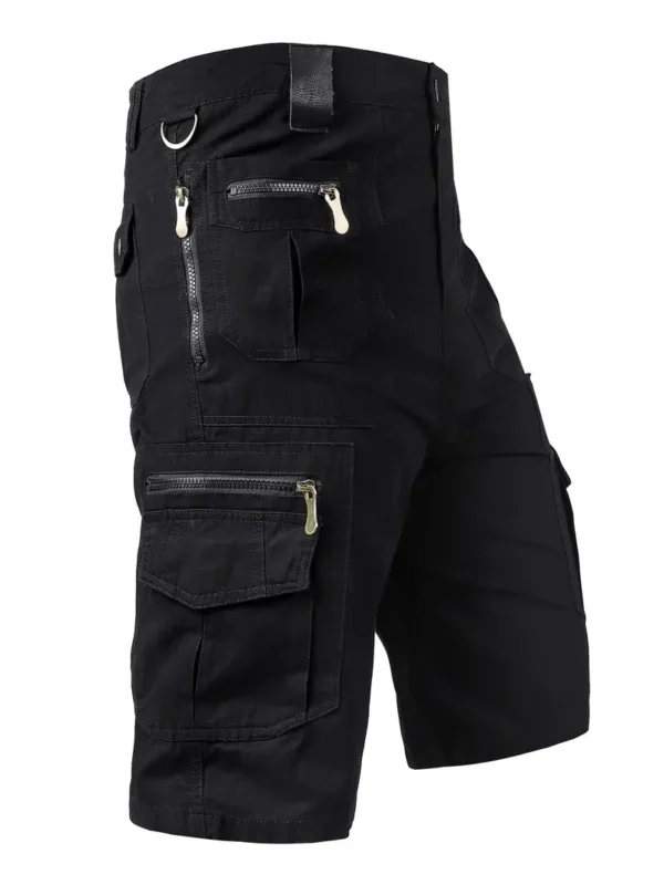 Short cargo en coton non extensible pour homme, short décontracté à poches multiples pour l'été et l'extérieur