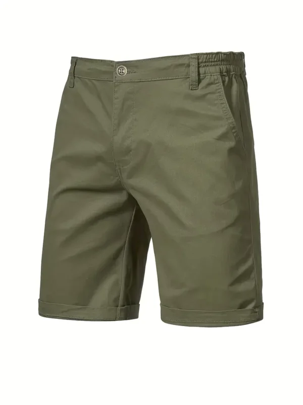 Short cargo d'extérieur de couleur unie pour homme, short classique décontracté tendance pour l'été