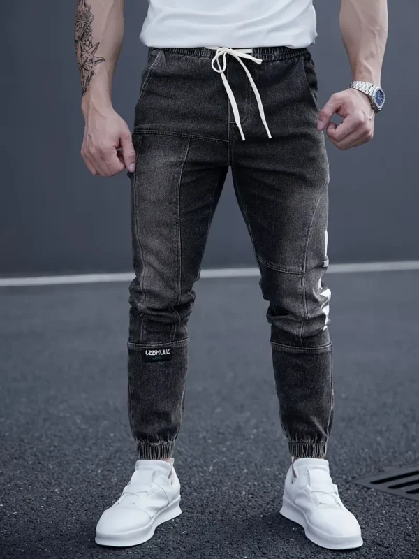 Jean slim décontracté à revers pour homme avec cordon de serrage Jean slim décontracté à revers pour homme avec cordon de serrage, pantalon en denim polyvalent de style urbain pour homme 17 août 2024 Kotazando