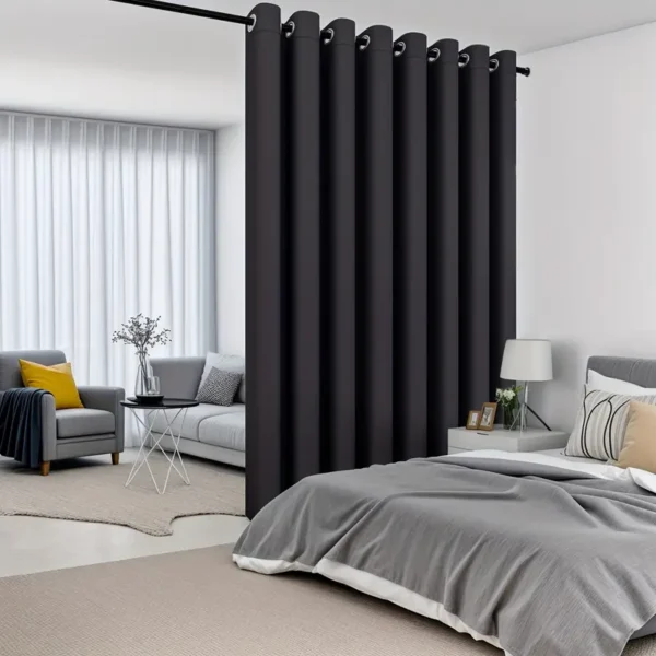 Rideaux occultants, rideaux de fenêtre de couleur unie, traitements de fenêtre pour chambre à coucher