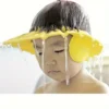 Bonnet de douche pour enfants, visière réglable non textile douce pour shampoing et coupe de cheveux