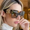 Montures de lunettes tendance œil de chat Lunettes de soleil carrées tendance pour femmes et hommes, style vintage, ajourées, pour fête, plage, voyage août 29, 2024 Kotazando