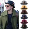 Lunettes de soleil tendance pour homme Chapeau à plumes de style britannique pour homme avec bord roulé, Un cadeau attentionné pour les hommes d'âge moyen et les personnes âgées. septembre 15, 2024 Kotazando